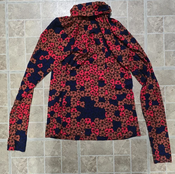 NWD Marimekko Armas Unikko Turtleneck Top Medium